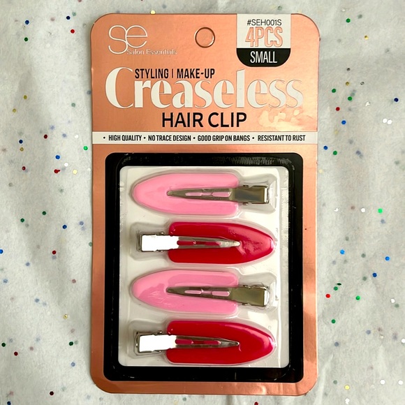 Package of 4 Creaseless Hair Clips NWT - Picture 1 of 3